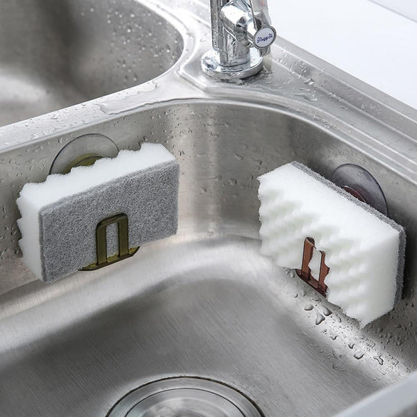 Suction Cup Sink Drain Sponge Storage Holder Kitchen Sink Soap Rack – Kitchen Groups