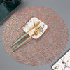 Table Mat Bronzing PVC Placemat Hollow Insulation Coaster Pads