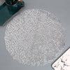 Table Mat Bronzing PVC Placemat Hollow Insulation Coaster Pads