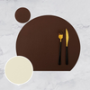 Tableware Pad Placemat Set Semicircle Heat Insulation Table Mat