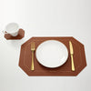 Tableware Pad Placemat Table Mat Heat Insulation Leather Bowl Coaster