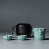 Teapot with Two Cups Portable Travel Tea Set