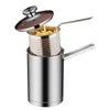 Thickened Deep Fryer Pot with Basket and Lid Stainless Steel Deep Fryer