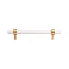 Transparent Acrylic Brass Furniture Handles Modern Cabinet Pulls