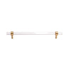 Transparent Acrylic Brass Furniture Handles Modern Cabinet Pulls