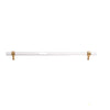 Transparent Acrylic Brass Furniture Handles Modern Cabinet Pulls