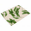 Tropical Green Plant Linen Material Table Cloth
