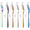 Two-tine Fork Fruit Fork set Tableware Multiple Snack Dessert Forks