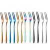 Two-tine Fork Fruit Fork set Tableware Multiple Snack Dessert Forks