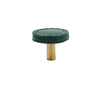 Brass Cowhide Leather Furniture Handles Round Square Cabinet Knob