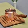 Handcrafted Teapot Hammered Water Kettle Coffee Pot with Wooden Handle