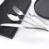 Dinnerware Vintage Cutlery Set Stainless Steel Mirror Silverware Set