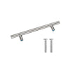 Brushed Stainless Steel Cabinet Handles Kitchen Furniture Drawer Pulls