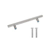 Brushed Stainless Steel Cabinet Handles Kitchen Furniture Drawer Pulls