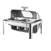 Roll Top Chafing Dish Buffet Server Stainless Steel Rectangle Chafer