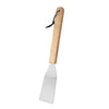 Stainless Steel Outdoor Camping Grill Wooden Handle BBQ Camping Tools
