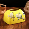 Retro Ceramic Tissue Box Decorative Napkin Paper Tissue Holder Box