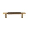 Brass Diamond-Cut Knurled Cabinet Handles Kitchen Cupboard Knobs
