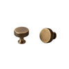 Brass Diamond-Cut Knurled Cabinet Handles Kitchen Cupboard Knobs