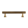 Solid Antique Brass Diamond-Cut Cross-Knurl Pulls Cabinet Handles