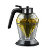 Diamond Glass Honey Dispenser with Stand Oil Vinegar Sauce Bottle