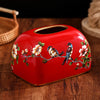 Retro Ceramic Tissue Box Decorative Napkin Paper Tissue Holder Box