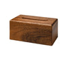 Walnut Wooden Tissue Box Holder Table Tissue Dispenser Paper Storage