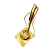 Gold Stainless Steel Soup Spoon Holder Cutlery Storage Cooking Utensils