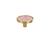 Brass Shell Cabinet Knob Long Wardrobe Handles Colorful Shell Hardware