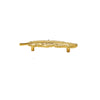 Brass Feather Cabinet Handle Furniture Drawers Statement Pulls