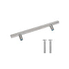Brushed Stainless Steel Cabinet Handles Kitchen Furniture Drawer Pulls