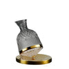 Decorative Crystal Glass 360° Rotating Decanter Wine Beverage Dispenser