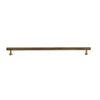 Solid Antique Brass Diamond-Cut Cross-Knurl Pulls Cabinet Handles