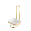 Gold Stainless Steel Soup Spoon Holder Cutlery Storage Cooking Utensils