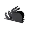 Vertical Paper Towel Stand with Square Base Modern Iron Napkin Holder