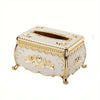 European Style Luxury Tissue Box Elegant Tabletop Tissue Holder