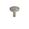 Solid Brass Brushed Nickel Knurled Cabinet Knob Kitchen Furniture Door