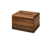 Walnut Wooden Tissue Box Holder Table Tissue Dispenser Paper Storage