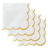 Vintage Embroidered Edge Table Napkins 16