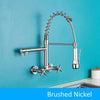 Wall Mounted Kitchen Faucet Kitchen Pull Down Spray 360 Rotation Tap