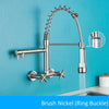 Wall Mounted Kitchen Faucet Kitchen Pull Down Spray 360 Rotation Tap