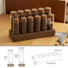 Walnut Solid Wood Base Single Dose Coffee Bean Storage Wooden Holder