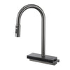 Waterfall Kitchen Faucet Temperature Display Pull Out Sink Tap