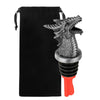 Wine Pourer and Stopper Dragon Decoration Champagne Vacuum Seal