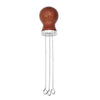 Wood Handle Stainless Steel Espresso Coffee Tamper Stirring Needle