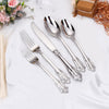 24Pcs Cutlery Set Stainless Steel Vintage Western Dinnerware Tableware
