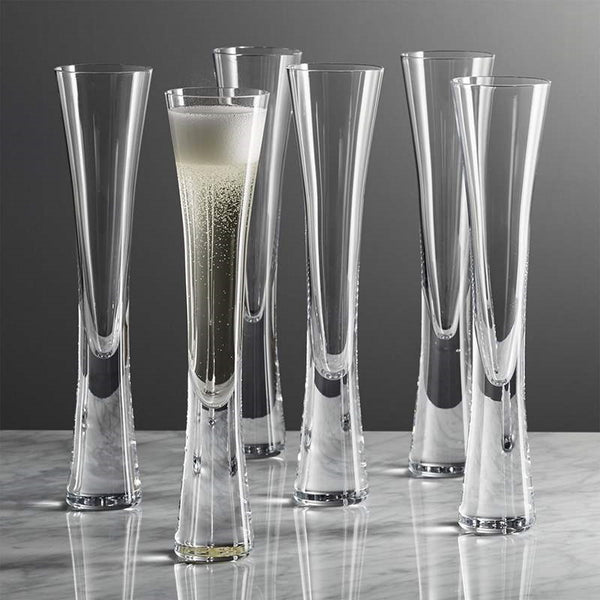 2-piece Creative Champagne Glass Set Wedding Crystal Glasses Heart-shaped  Wedding Champagne Gift Cut Glasses, Silver