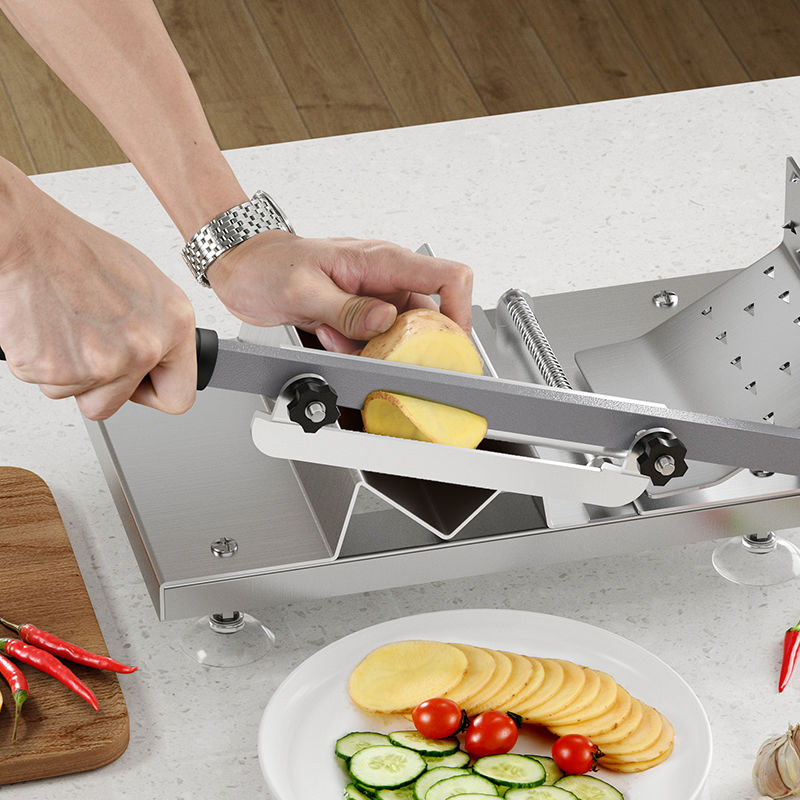 Stainless Steel Manual Meat Slicer Kitchen Control Cutting Beaf