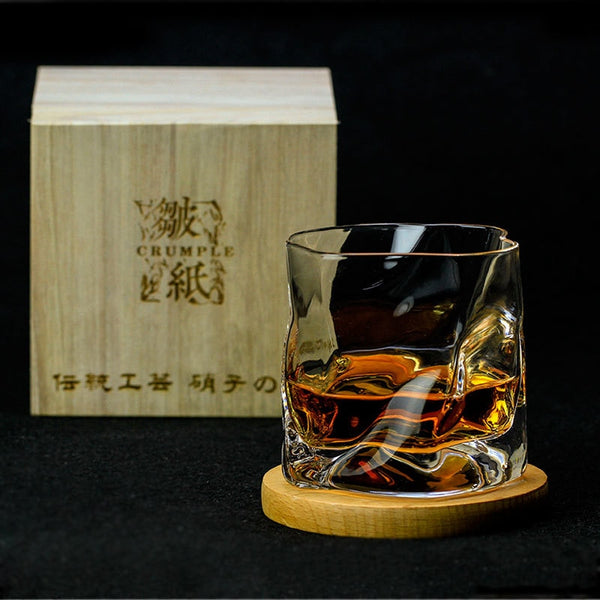 250ml Clear Carved Whiskey Crystal Cup Old-Fashioned Wine Drinking Glasses  Japanese EDO Whisky Tumbler XO Cognac Brandy Beer Mug