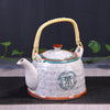 Porcelain Teapot with Strainer Net Traditional Ceramic Tea Set